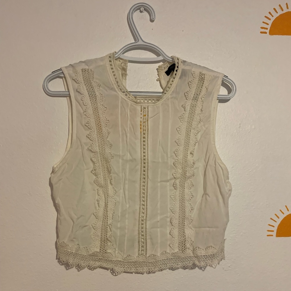 Forever 21 Boho White Blouse